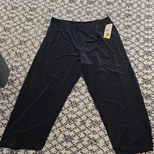 Karen Kane Black Velvet Trousers